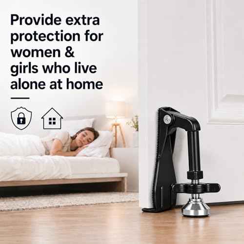 Portable Door Stopper Door Lock for Travel Anti Theft Door Blocker