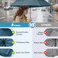 Windproof Travel Umbrellas for Rain and Sun