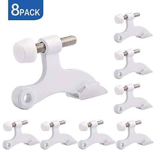 8 Pack Hinge Pin White Door Stopper (8 Count)