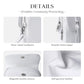White Genuine Leather Small Crossbody Bags for Women Cell Phone Purse