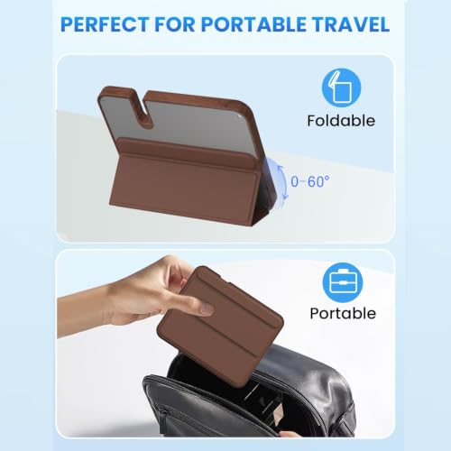 3-in-1 Walnut Wood Wireless Charging Station with Clock, 15W Fast Foldable Charger Stand, Charging Dock for iPhone 17/16/15/14/13/12, Apple Watch Ultra/10/9/8, AirPods, Nightstand Charger,Gift for Men