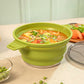 2.5L Green Silicone Collapsible Pot (20 Count)