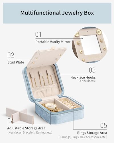 Travel Jewelry Case for Women Girls