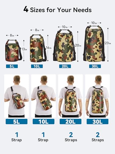 Waterproof Dry Bag Backpack with Emergency Whistle