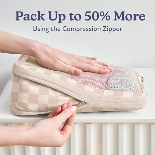 Space Saving Compression Packing Cubes for Women 6 (6 Count)