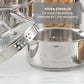 Stainless Steel Pots and Pans Set 11 Piece