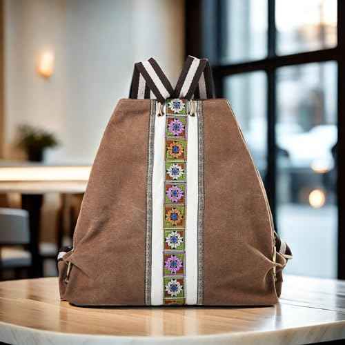 Women Canvas Backpack Daypack Casual Shoulder Bag