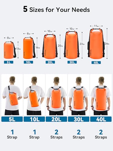 Waterproof Dry Bag Backpack with Emergency Whistle