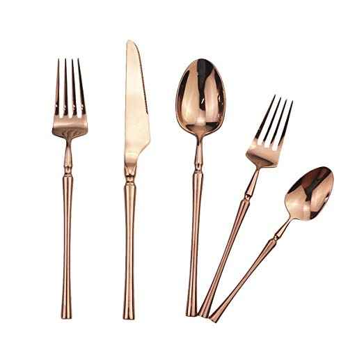 Copper Silverware Set