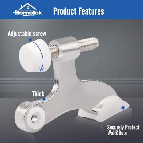 12 Pack Hinge Pin Satin Nickel Door Stopper (12 Count)