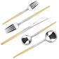 Gradient Gold Silverware Set