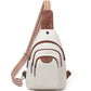 10L Crossbody Sling Bag for Women Men Anti Theft Cross Body Fanny Pack Belt Bag Purse Gifts for Women Faux Leather