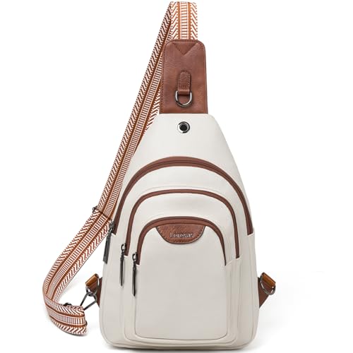 10L Crossbody Sling Bag for Women Men Anti Theft Cross Body Fanny Pack Belt Bag Purse Gifts for Women Faux Leather