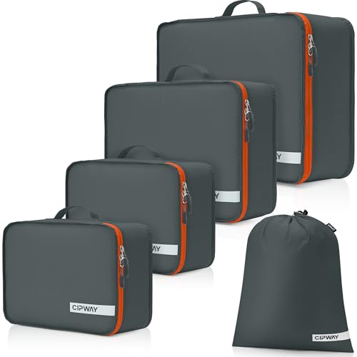 Packing Cube for Travel Suitcase 5 Set Grey