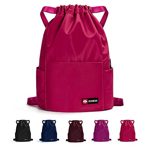 Waterproof Drawstring Gym Backpack Bag for Men & Women