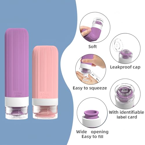 16 Pack Travel Bottles with Body Brush