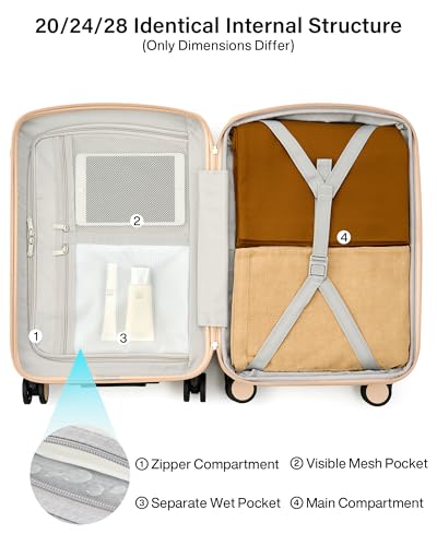 20 Inch Expandable Carry On Luggage