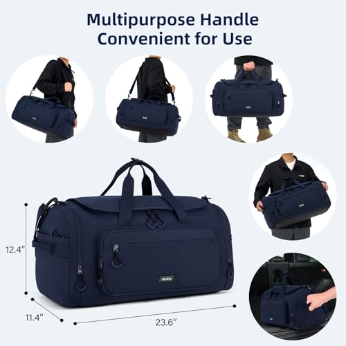24 Inch Medium Travel Duffle Bag with Shoe Compartment
