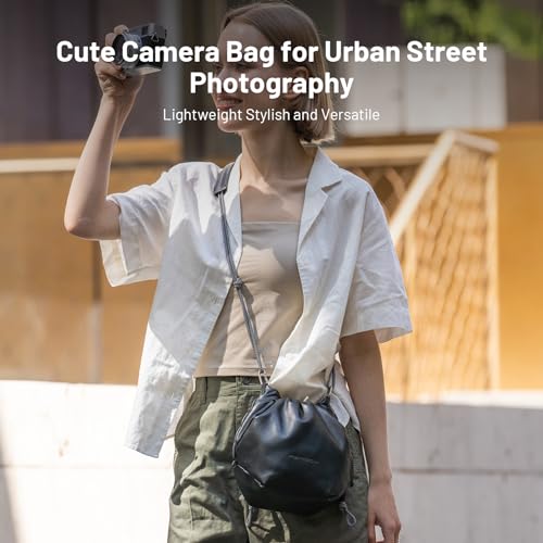 OneGo Drawstring Small Camera Bag Soft Cute Camera Pouch Handbag