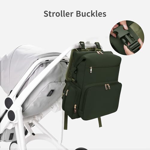 Neoprene Diaper Bag Backpack with Insulated Pockets