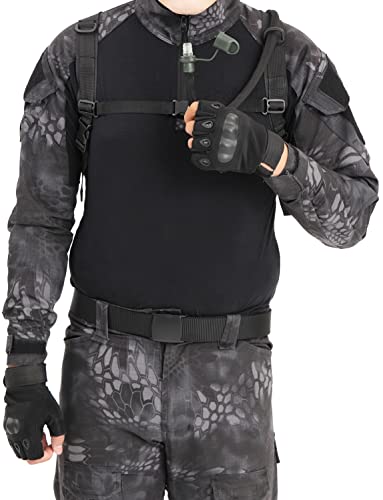 Running Hydration Vest Pack Tactical 3L Water Bladder Backpack Bag for Cycling Marathon Hiking Daypack Men & Women