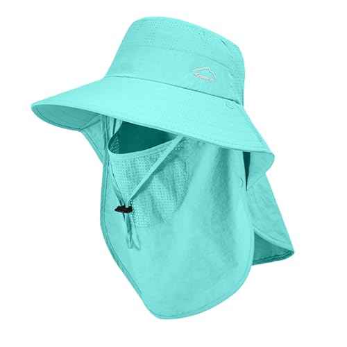Sun Hat for Men Women with Neck Flap