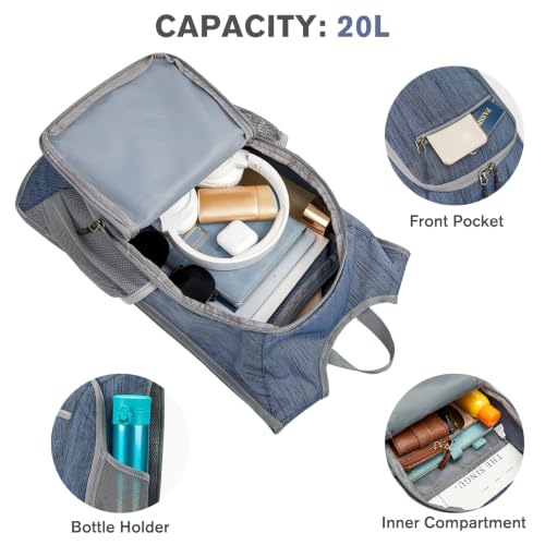 10 15L Small Rucksack Foldable Backpack Lightweight Packable Daypack Travel Outdoor Hiking Shoulder Bag