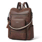 Vegan Leather Laptop Backpack for Women 15.6 inch Work Backpack Fashion Travel Backpack Purse for Business College