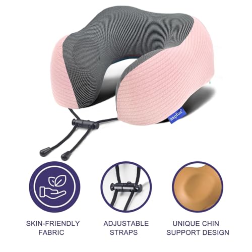 Neck Pillow for Travel with Travel Pouch