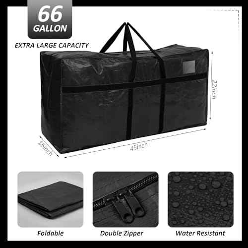 4 Pcs 66 Gallon Extra Large Moving Bags Heavy Duty Storage Bag (4 Count)