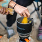 MiniMo Camping and Backpacking Stove Cooking System with Adjustable Heat Control
