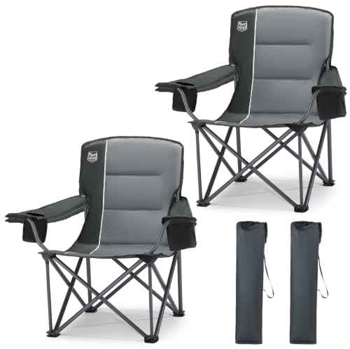 2 Pack Oversized Folding Camping Chair for Adults (2 Count)