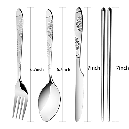 3 Pack Reusable Flatware Sets Knife (3 Count)