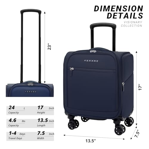 Underseat Carry On Luggage with Wheels
