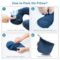 Inflatable Neck & Shoulder Travel Pillow for Airplane Naps