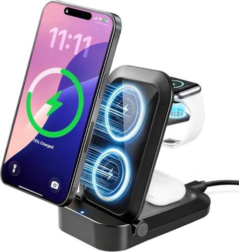 3 in 1 Wireless Charging Station for Apple