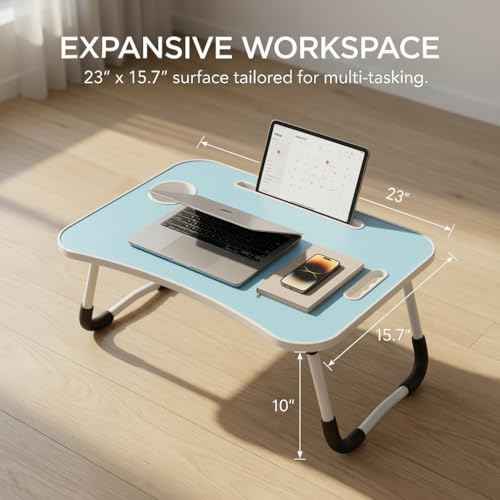 23" Foldable Lap Desk for Laptop Writing w