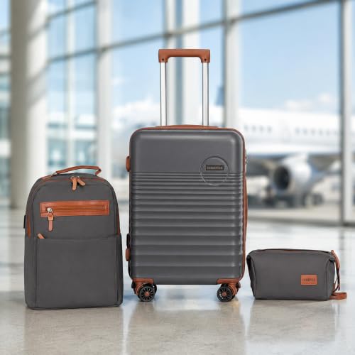 Carry On Luggage 22x14x9 Airline Approved Suitcase with Wheels