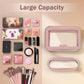 Travel Clear Makeup Bag with Makeup Brush Bag (2 Count)