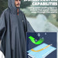 Hooded Rain Poncho for Adult Waterproof Lightweight Raincoat