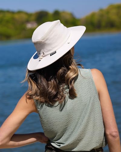 Cimarron Safari Sun Hat with Wide Brim for Outdoor Fishing Hiking Beige