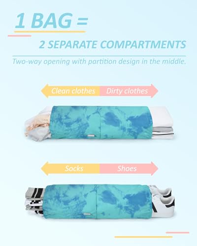 6 Set Compression Packing Cubes for Travel (6 Count)
