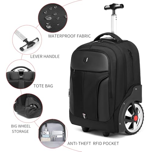 18Inch Rolling Backpack