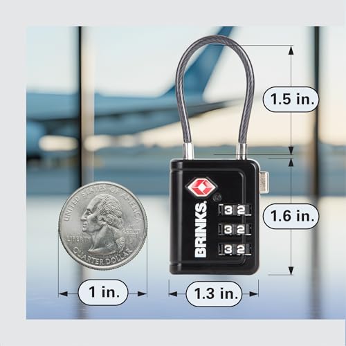 TSA Accepted Indicator Luggage Lock (4 Count)