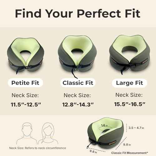 Ergonomic Travel Neck Pillow for Airplanes & Cars