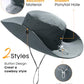 Sun Hats for Women Ponytail Wide Brim Summer Packable Cowboy Hat