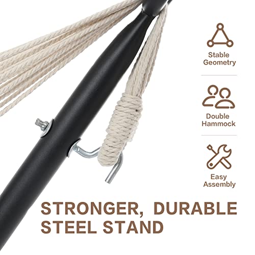 Double Hammock with Stand for Outside