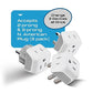 African Travel Adapter Set 2 in 1 USA to Africa