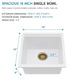 18 White Undermount Bar Sink