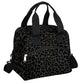 Black Leopard Cheetah Insulated Lunch Bag for Women Girl Reusable Lunch Tote Box With Shoulder Strap Lightweight Thermal Cooler Meal Prep Bag for Work School Office Picnic (B03:black Leopard)